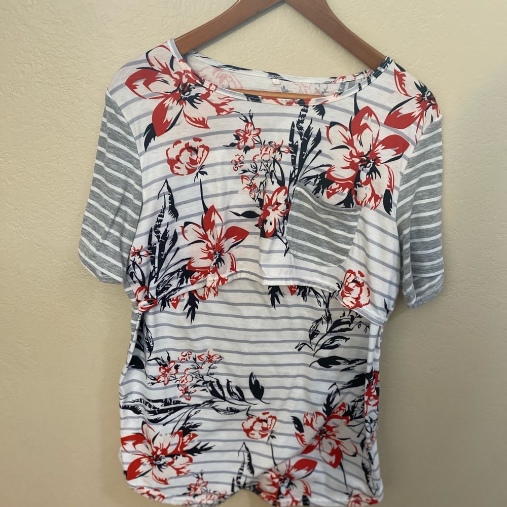 Nursing Striped Shirt